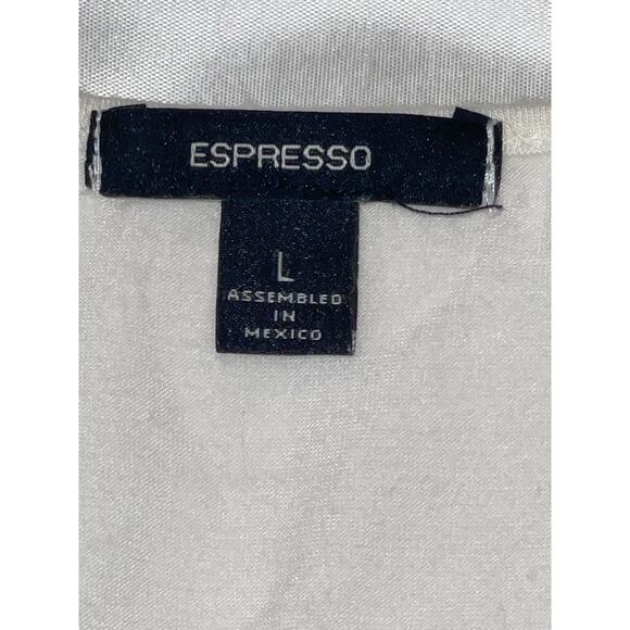 Flower Embellished Blouse by Espresso - Size L - Beautiful Sculped Flowers - Picture 5 of 8